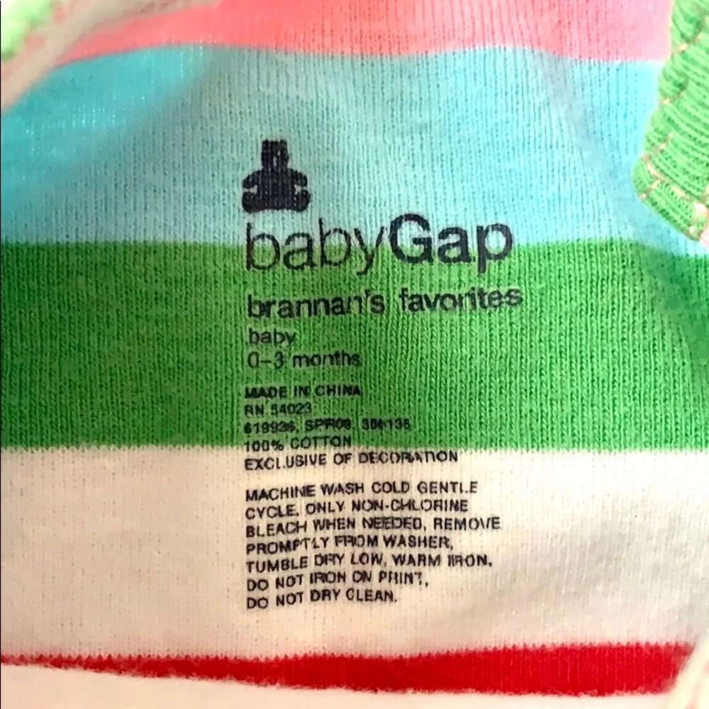 BabyGap 0-3m Brannan’s Onesie Bundle Baby Gap Girl Stripes Print Bell Sleeve NB